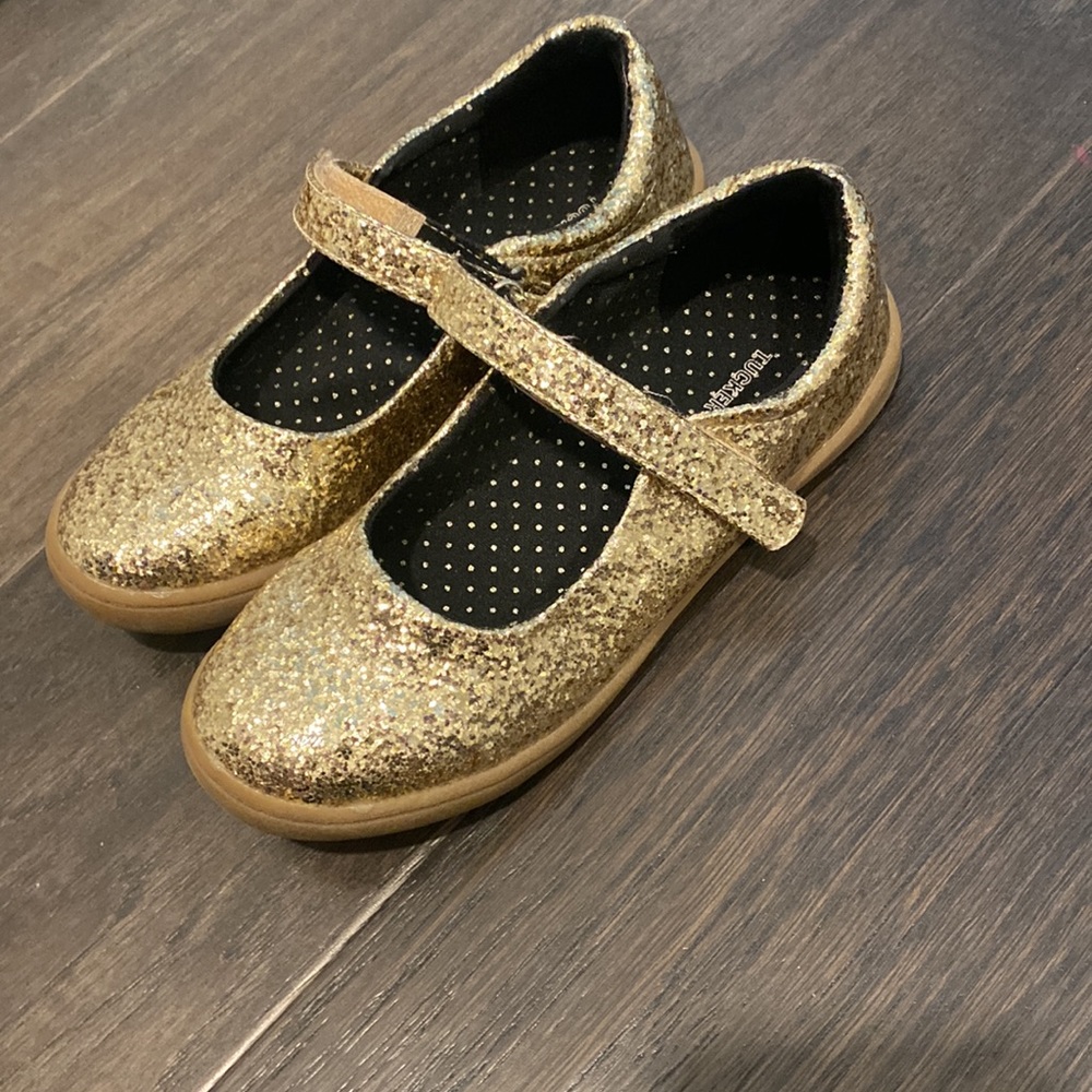 Tucker + Tate Gold Glitter Dress Shoes